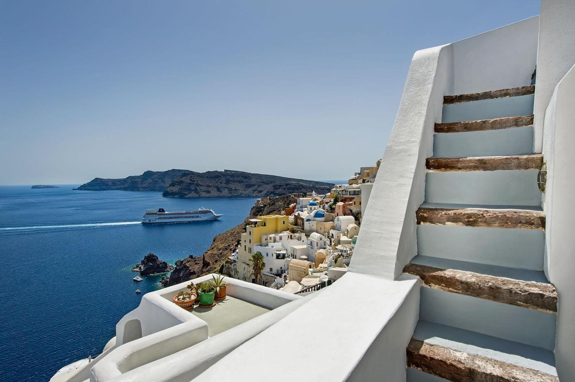 Villa Calliope Aegean Views เอีย ภายนอก รูปภาพ